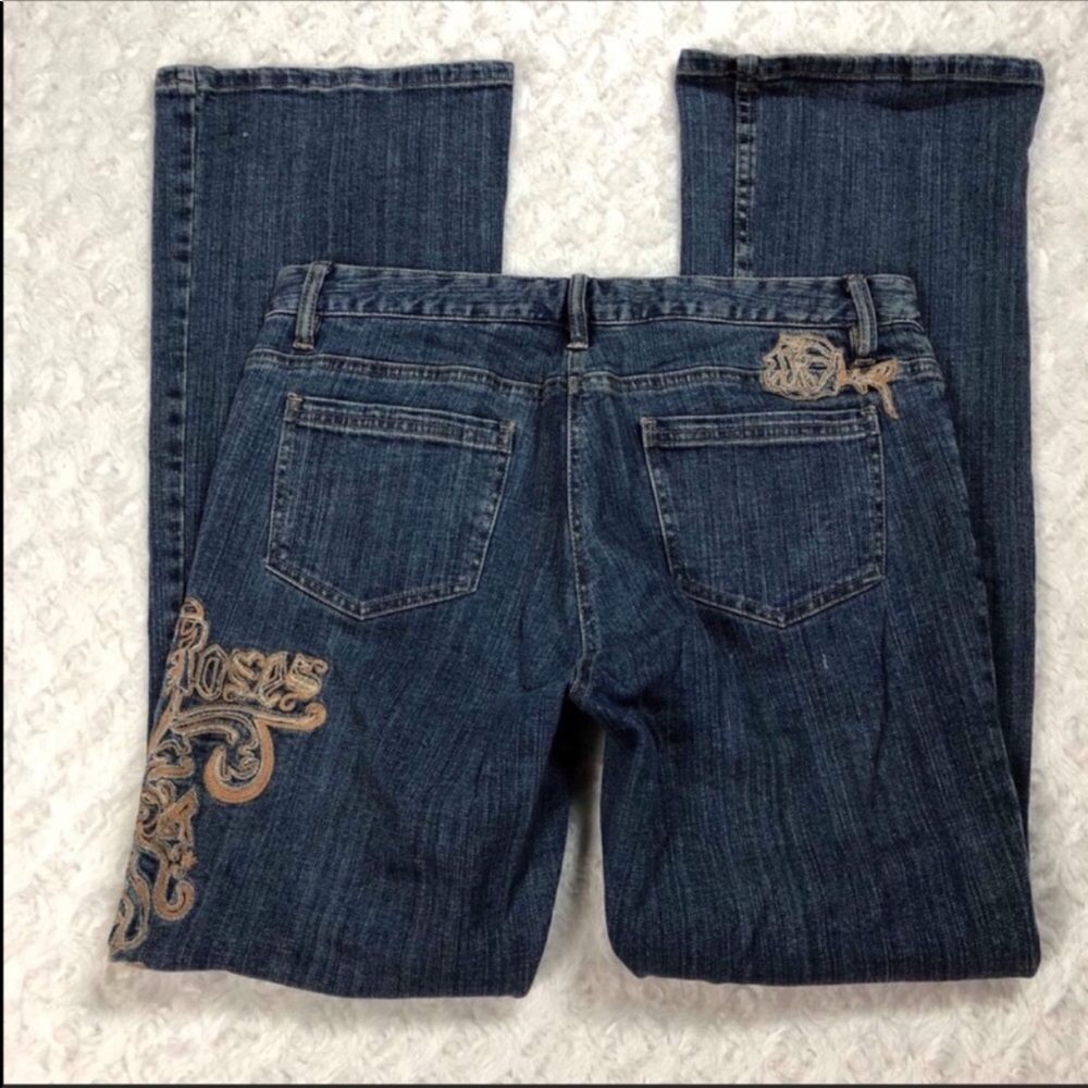 INC Low Rise Boot Cut “Rock ‘n Roses” Embroidery - Picture 2 of 8